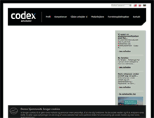 Tablet Screenshot of codexlaw.dk